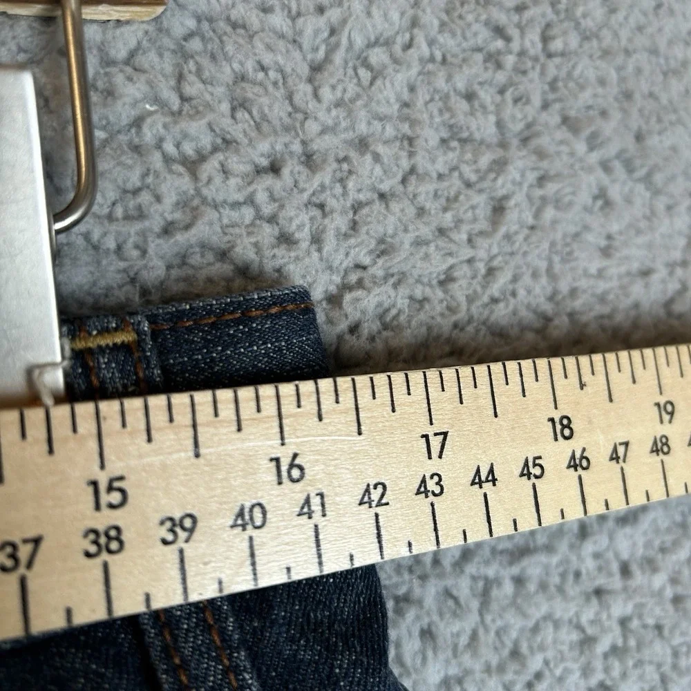 Company 81 Mens Jeans 32X28 Blue Straight Dark Wash Denim Solid 5 Pockets